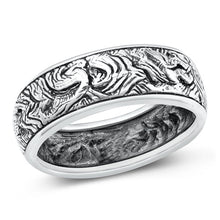Load image into Gallery viewer, Sterling Silver Oxidized Tree Roots Ring