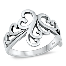 Load image into Gallery viewer, Sterling Silver Oxidized Vines Ring