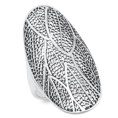 Sterling Silver Oxidized Net Ring