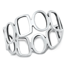 Load image into Gallery viewer, Sterling Silver Oxidized Holes Ring