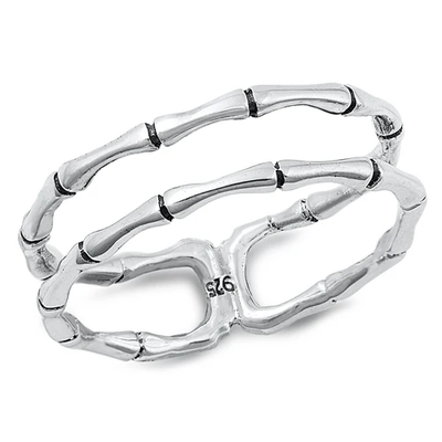 Sterling Silver Oxidized 7.1mm Ring