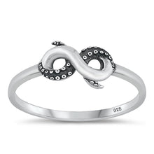 Load image into Gallery viewer, Sterling Silver Oxidized Tentacles and Infinity Ring