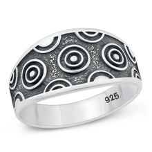 Load image into Gallery viewer, Sterling Silver Oxidized Bullseye Ring