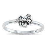 Sterling Silver Oxidized Mushroom Ring-7mm