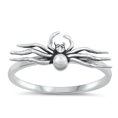 Sterling Silver Oxidized Spider Ring