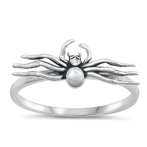 Sterling Silver Oxidized Spider Ring