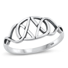 Load image into Gallery viewer, Sterling Silver Oxidized Celtic Ring
