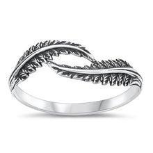 Load image into Gallery viewer, Sterling Silver Oxidized Leaves Ring