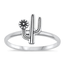 Load image into Gallery viewer, Sterling Silver Oxidized Cactus Ring