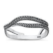 Load image into Gallery viewer, Sterling Silver Oxidized Tentacles Ring