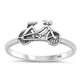 Sterling Silver Oxidized Bicycle Ring