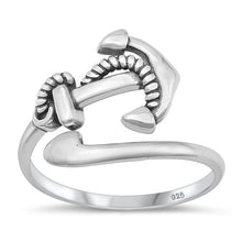 Load image into Gallery viewer, Sterling Silver Oxidized Anchor Ring