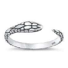 Load image into Gallery viewer, Sterling Silver Oxidized Snake Ring