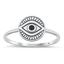 Load image into Gallery viewer, Sterling Silver Oxidized Eye Ring
