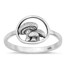Load image into Gallery viewer, Sterling Silver Oxidized Mushrooms Ring