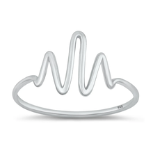 Load image into Gallery viewer, Sterling Silver High Polish Wave Ring