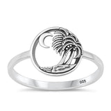 Sterling Silver Oxidized Beach Ring
