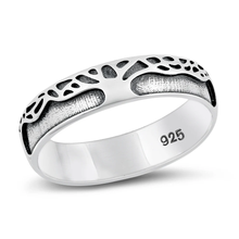 Load image into Gallery viewer, Sterling Silver Oxidized Tree Ring