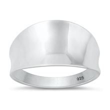 Load image into Gallery viewer, Sterling Silver Polished Concave Ring