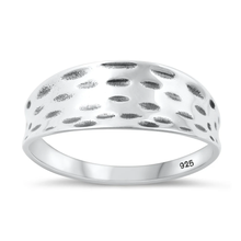 Load image into Gallery viewer, Sterling Silver Oxidized Concave Ring