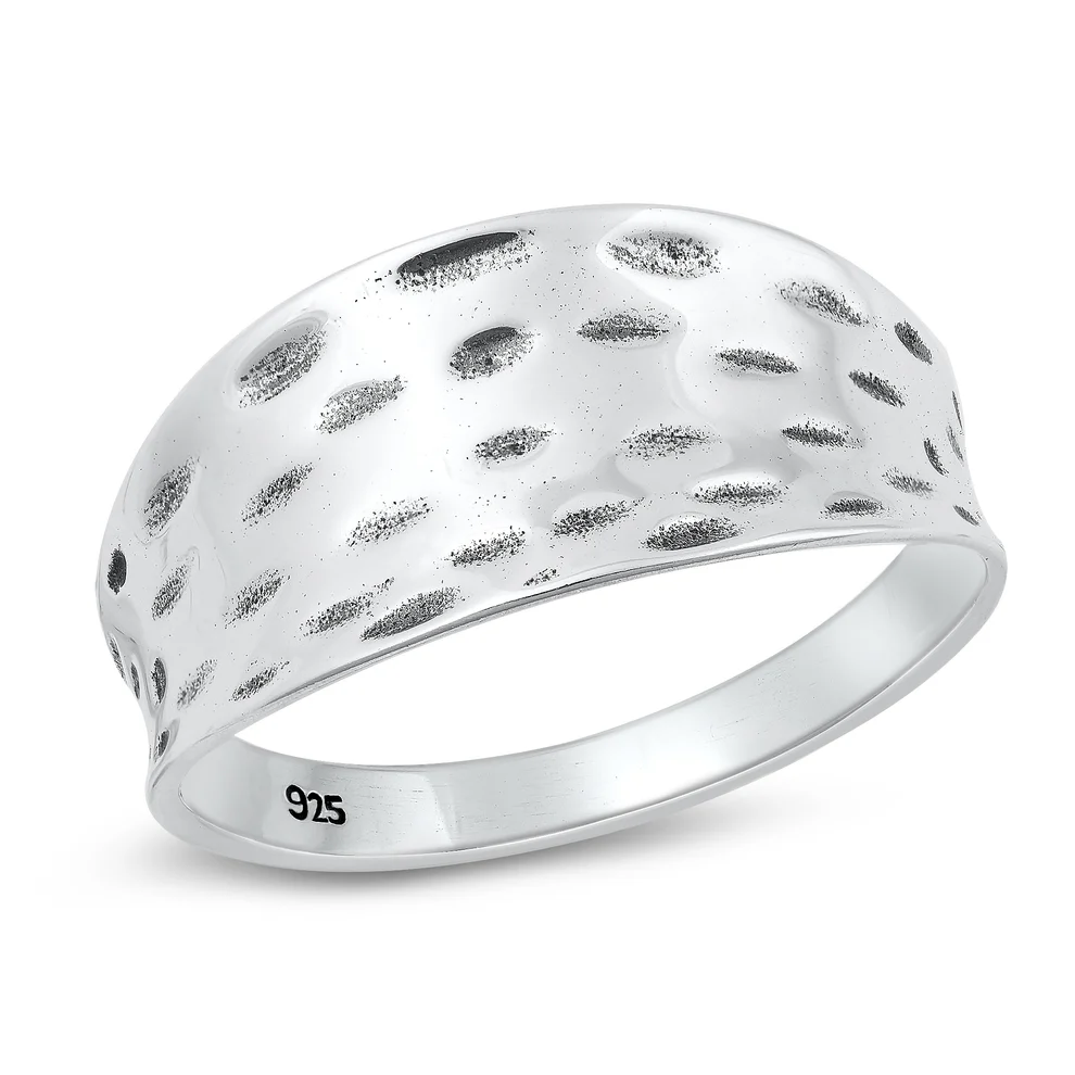 Sterling Silver Oxidized 10.5mm Ring