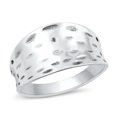 Sterling Silver Polished 12.2mm Ring
