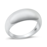 Sterling Silver Polished Dome Ring