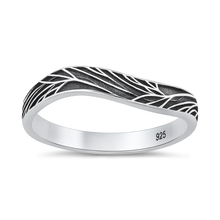 Load image into Gallery viewer, Sterling Silver Oxidized And Polished Vines Ring