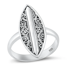 Load image into Gallery viewer, Sterling Silver Oxidized Bali Design Ring