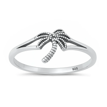 Load image into Gallery viewer, Sterling Silver Oxidized Palm Tree Ring