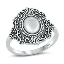 Load image into Gallery viewer, Sterling Silver Oxidized Bali Style Ring
