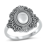 Sterling Silver Oxidized Bali Style Ring