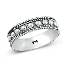 Load image into Gallery viewer, Sterling Silver Oxidized 5.6mm Bali Style Ring