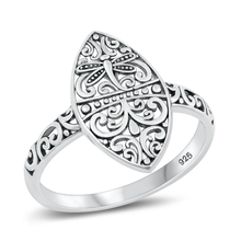 Load image into Gallery viewer, Sterling Silver Oxidized Dragonfly Ring