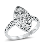 Sterling Silver Oxidized Dragonfly Ring