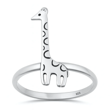 Load image into Gallery viewer, sterling-silver-oxidized-and-polished-Giraffe-ring