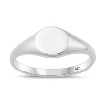 Load image into Gallery viewer, Sterling Silver Polished Signet Ring
