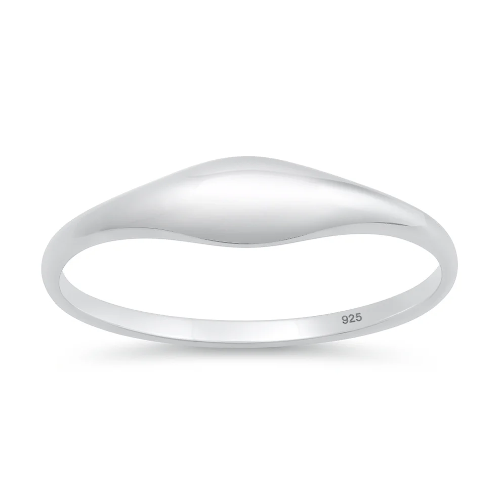 Sterling Silver Polished Dome Ring