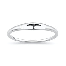 Load image into Gallery viewer, Sterling Silver Oxidized And Polished Bird Ring