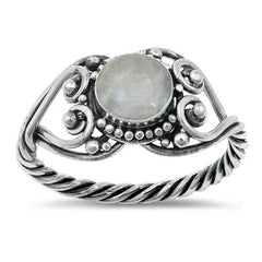Sterling Silver Moonstone Ring