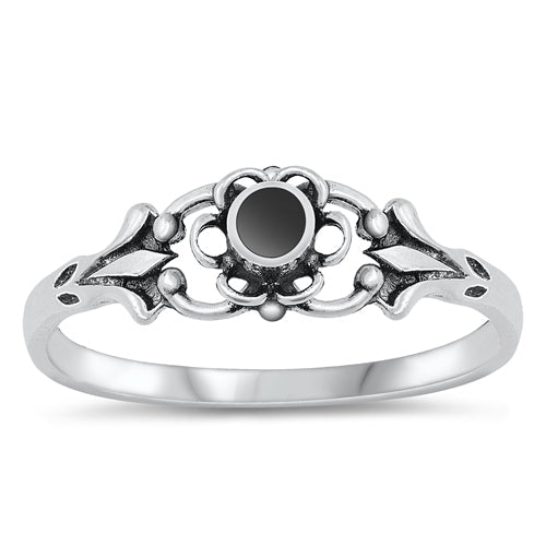 Sterling Silver Black Onyx Ring