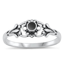 Load image into Gallery viewer, Sterling Silver Black Onyx Ring