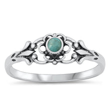 Load image into Gallery viewer, Sterling Silver Genuine Turquoise Ring