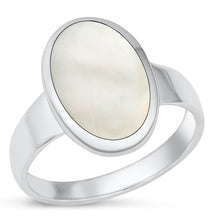 Load image into Gallery viewer, Sterling Silver Oxidized Mabe Pearl Ring-18.7mm