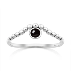 Sterling Silver Oxidized Turquoise Stone Ring