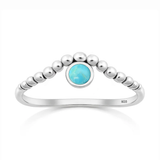 Sterling Silver Oxidized And Polished Lotus Crown Black Onyx Stone Ring