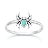 Sterling Silver Oxidized And Polished Sunburst Moonstone Ring