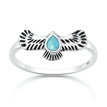 Load image into Gallery viewer, Sterling Silver Oxidized And Polished Cross Black Onyx Stone Ring