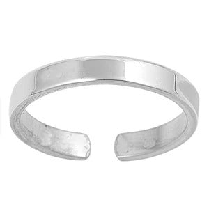 Sterling Silver Flat Band 2.5mm Toe Ring