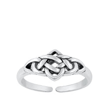 Load image into Gallery viewer, Sterling Silver Oxidized Celtic Toe Ring